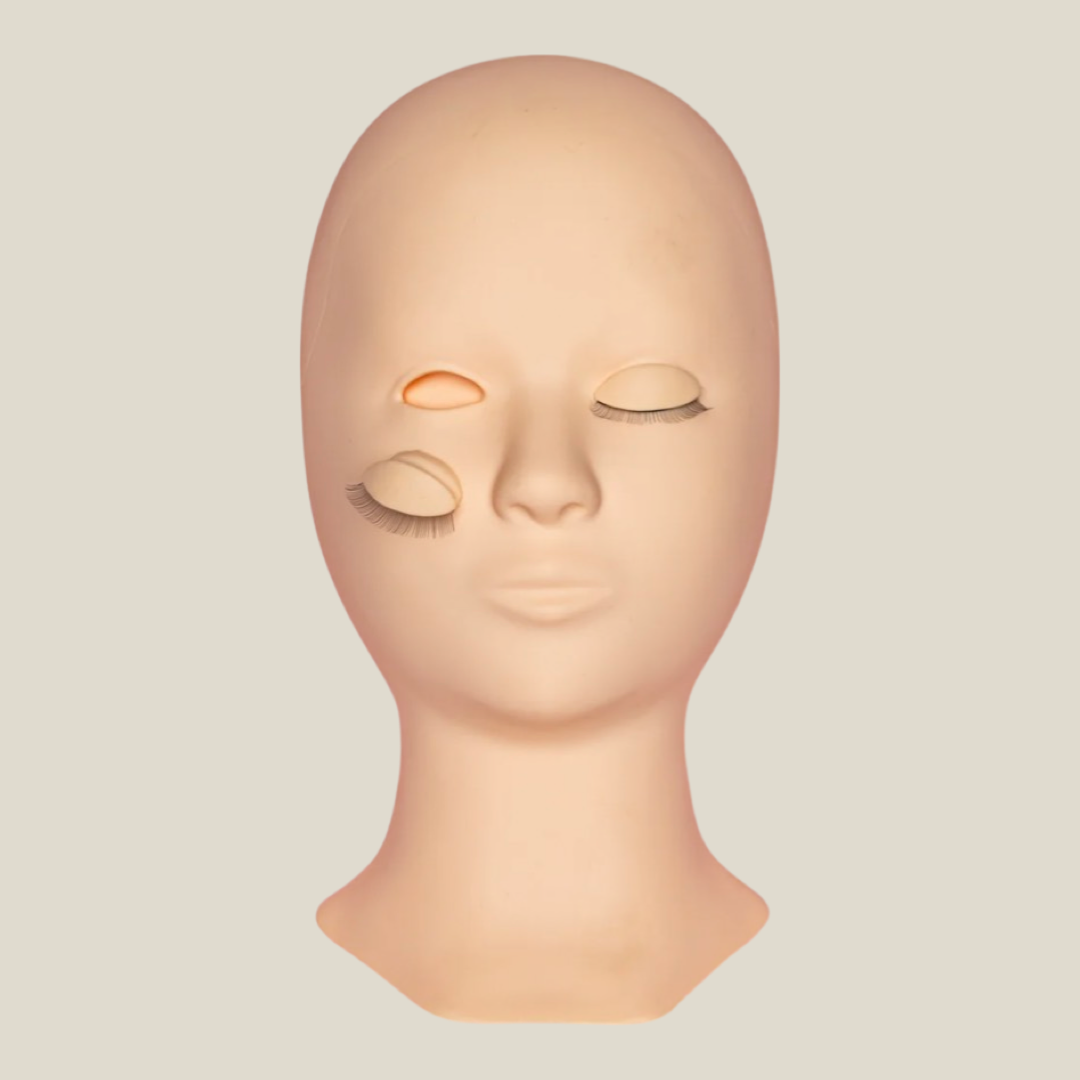 Mannequin Lash Training Head - Removable Eyes