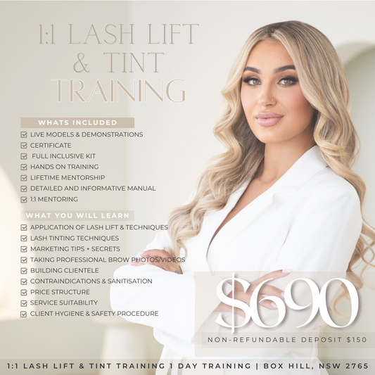 Lash Lift & Tint Training (In person)